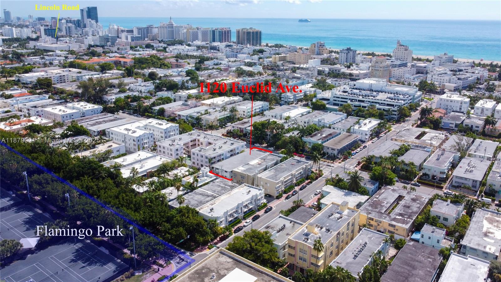 1120 Euclid Avenue, Unit 14 Miami Beach, FL 33139 - Photo 9 of 9 an aerial view of a city