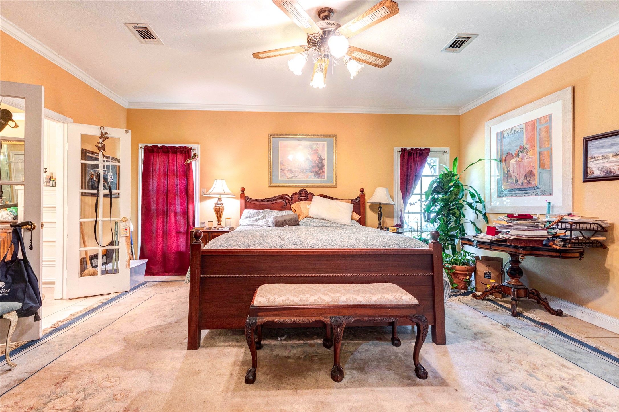 32037 Dobbin-Huffsmith Road Magnolia, TX 77354 - Photo 21 of 49 a bed room with a bed and a desk