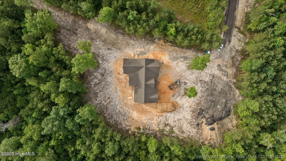 150 Hickory Pointer Way Cameron, NC 28326 - Photo 16 of 50 an aerial view of a house with a yard and large trees