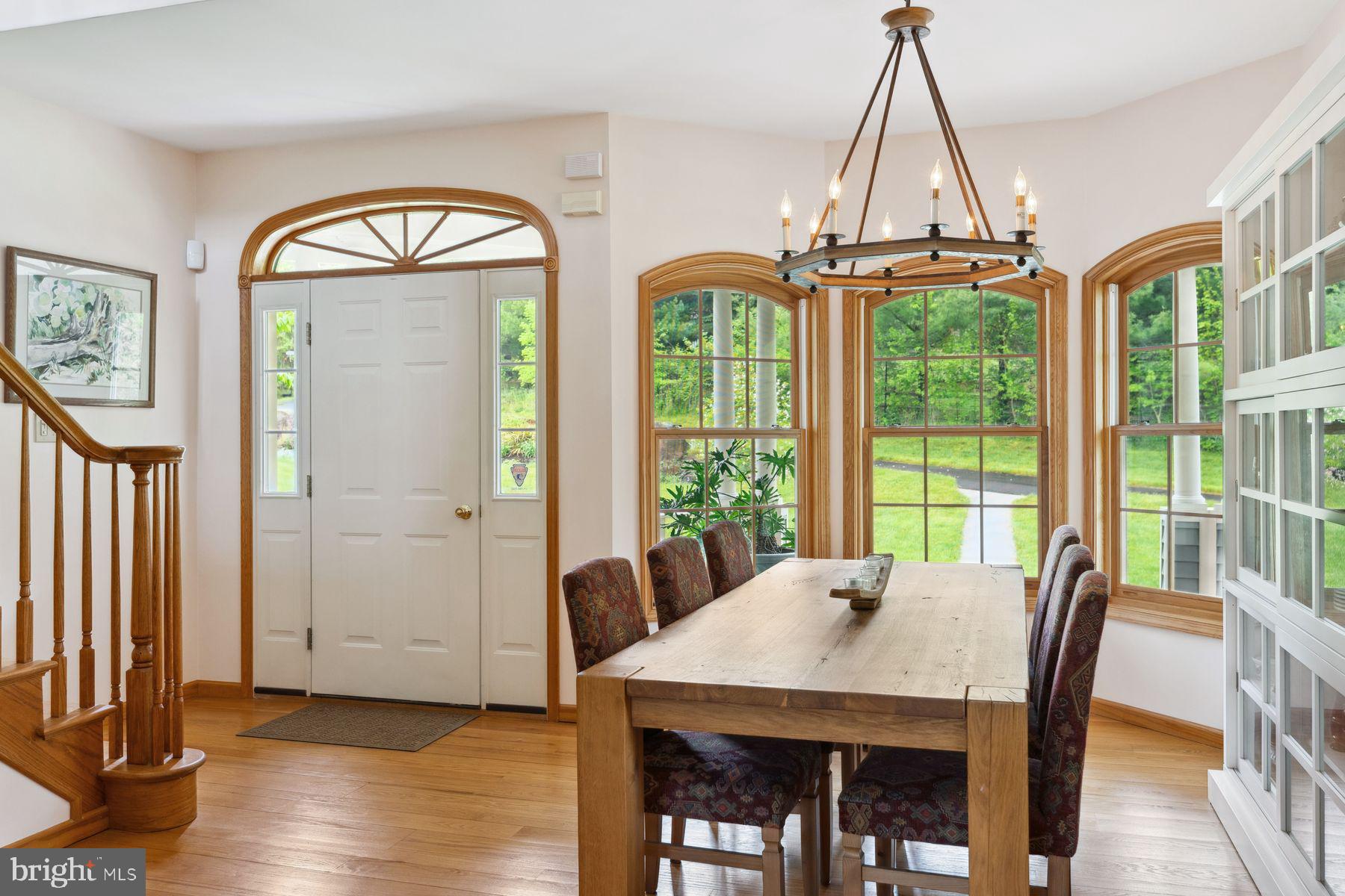 1930 Ringing Rocks Road Upper Black Eddy, PA 18972 - Photo 11 of 62 Dining room with bay windows