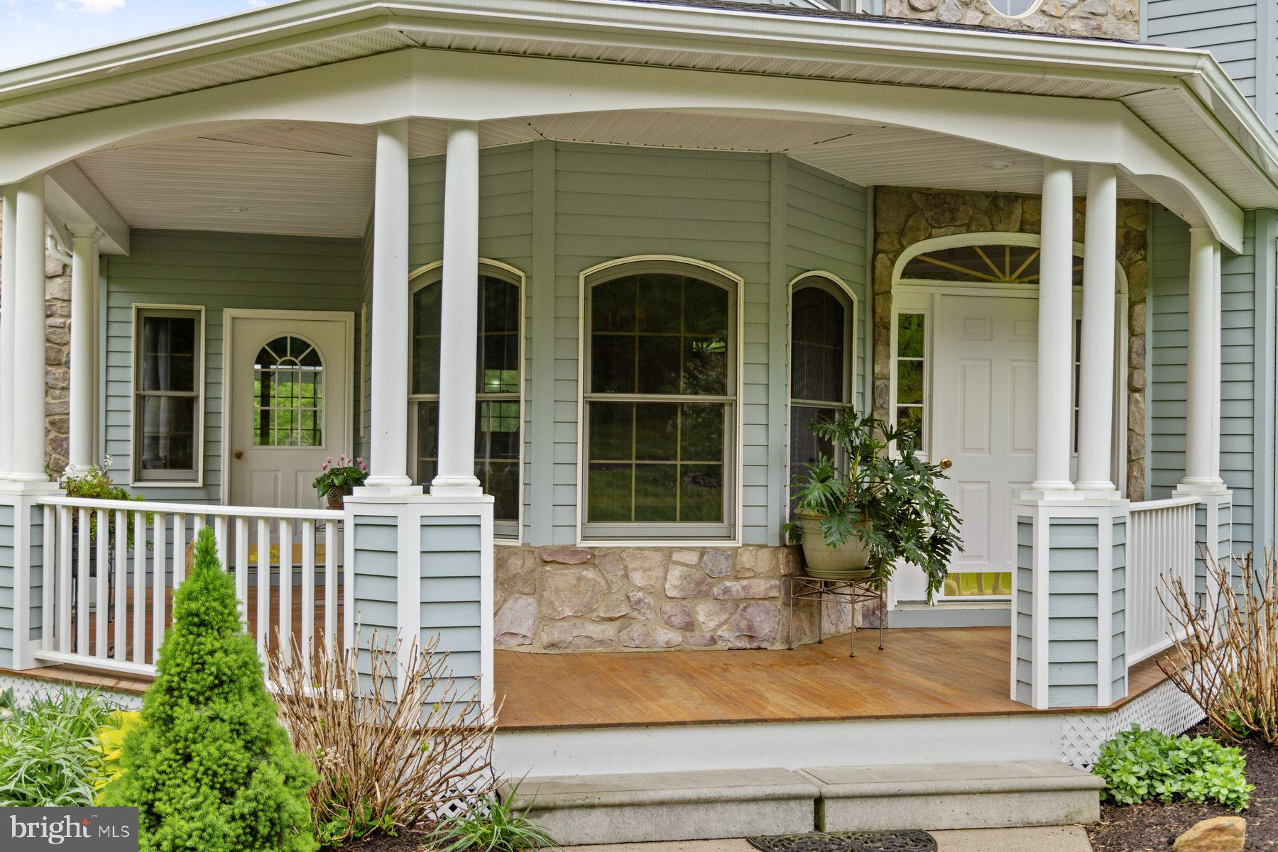 1930 Ringing Rocks Road Upper Black Eddy, PA 18972 - Photo 6 of 62 Wonderful wrap-around front porch