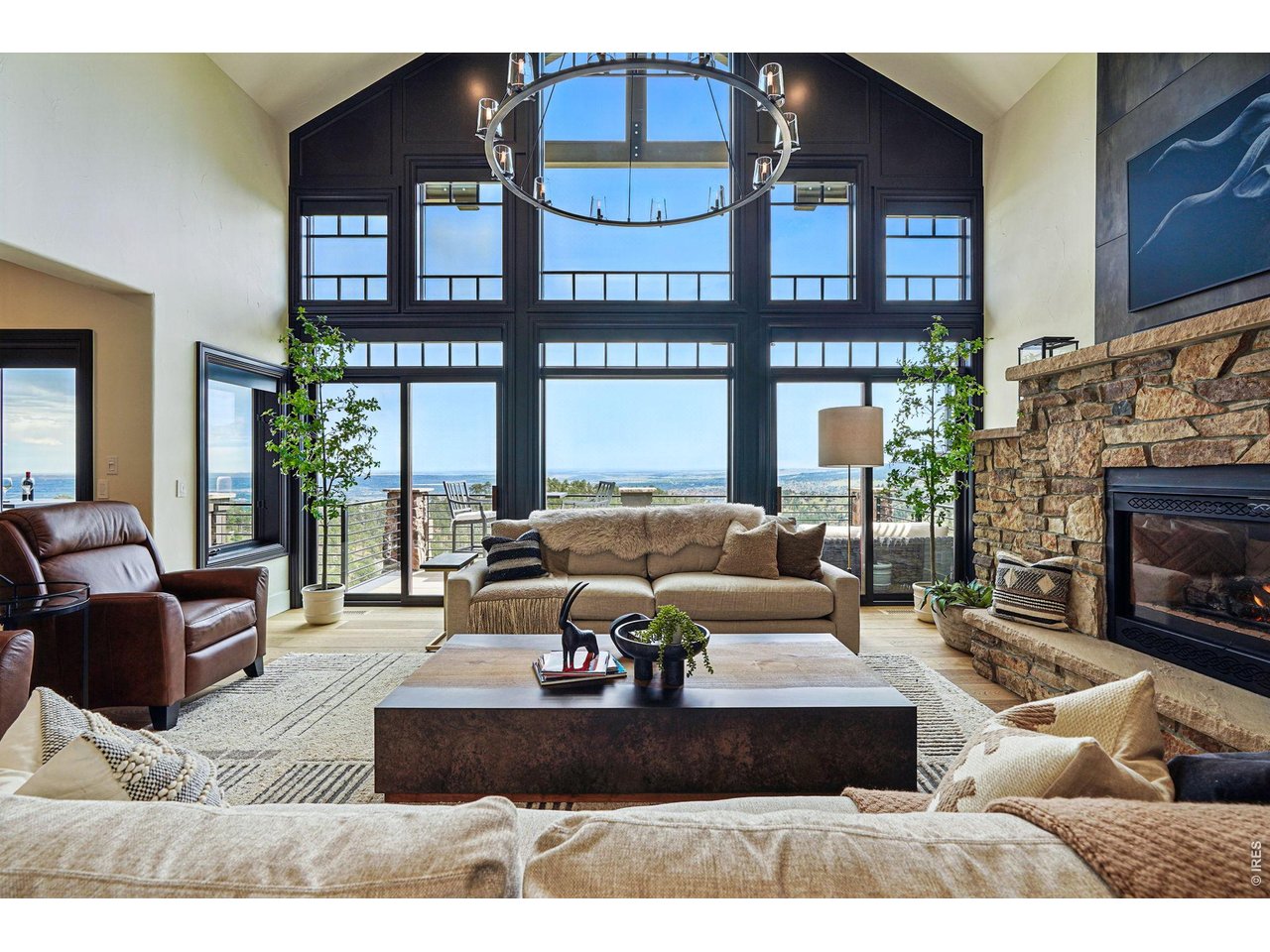 166 Valley View Way Boulder, CO 80304 - Photo 13 of 42 a living room with furniture fireplace and outdoor view
