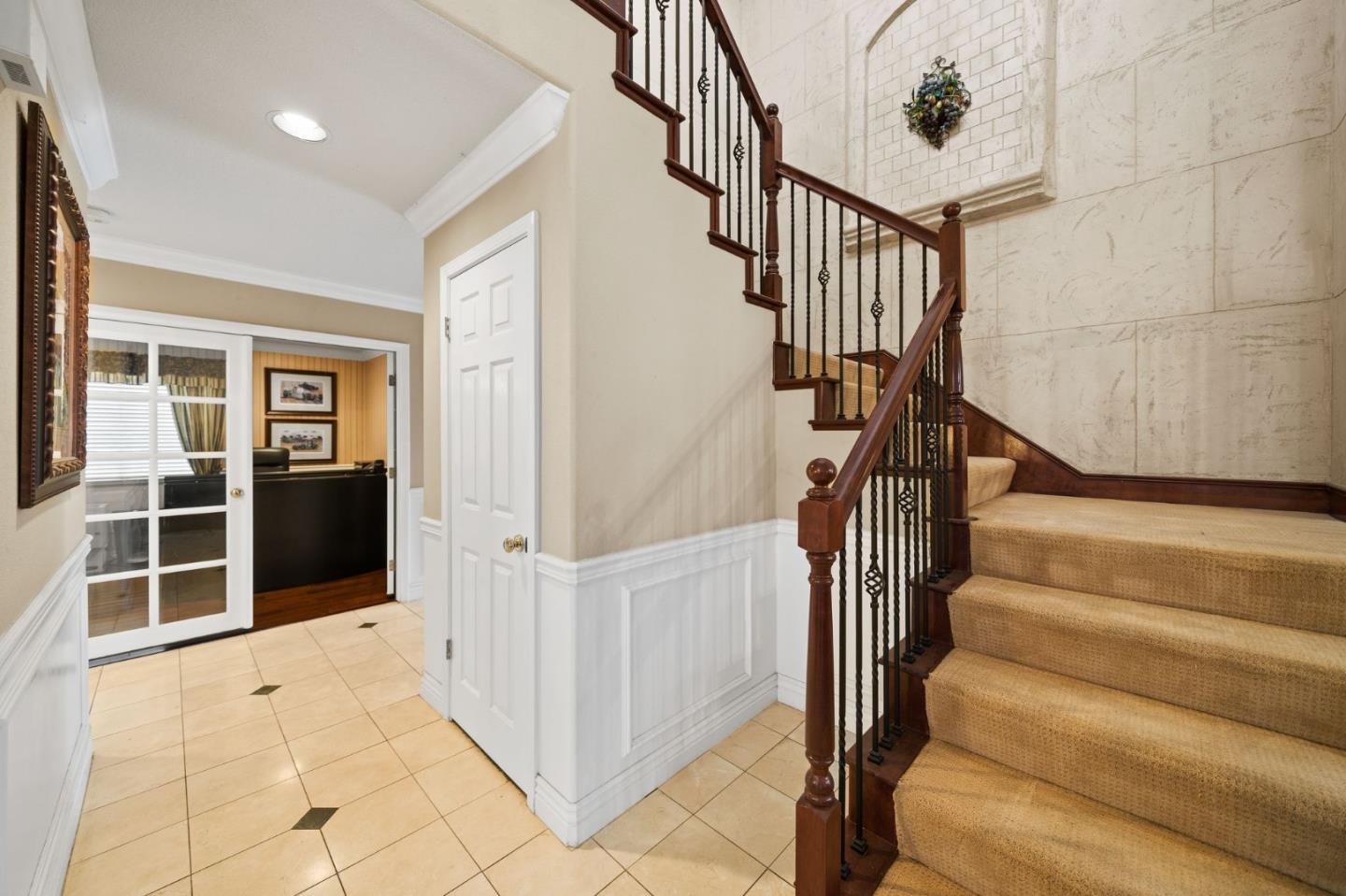1435 Eagle Street Tracy, CA 95376 - Photo 3 of 24 a view of entryway with wooden floor and stairs