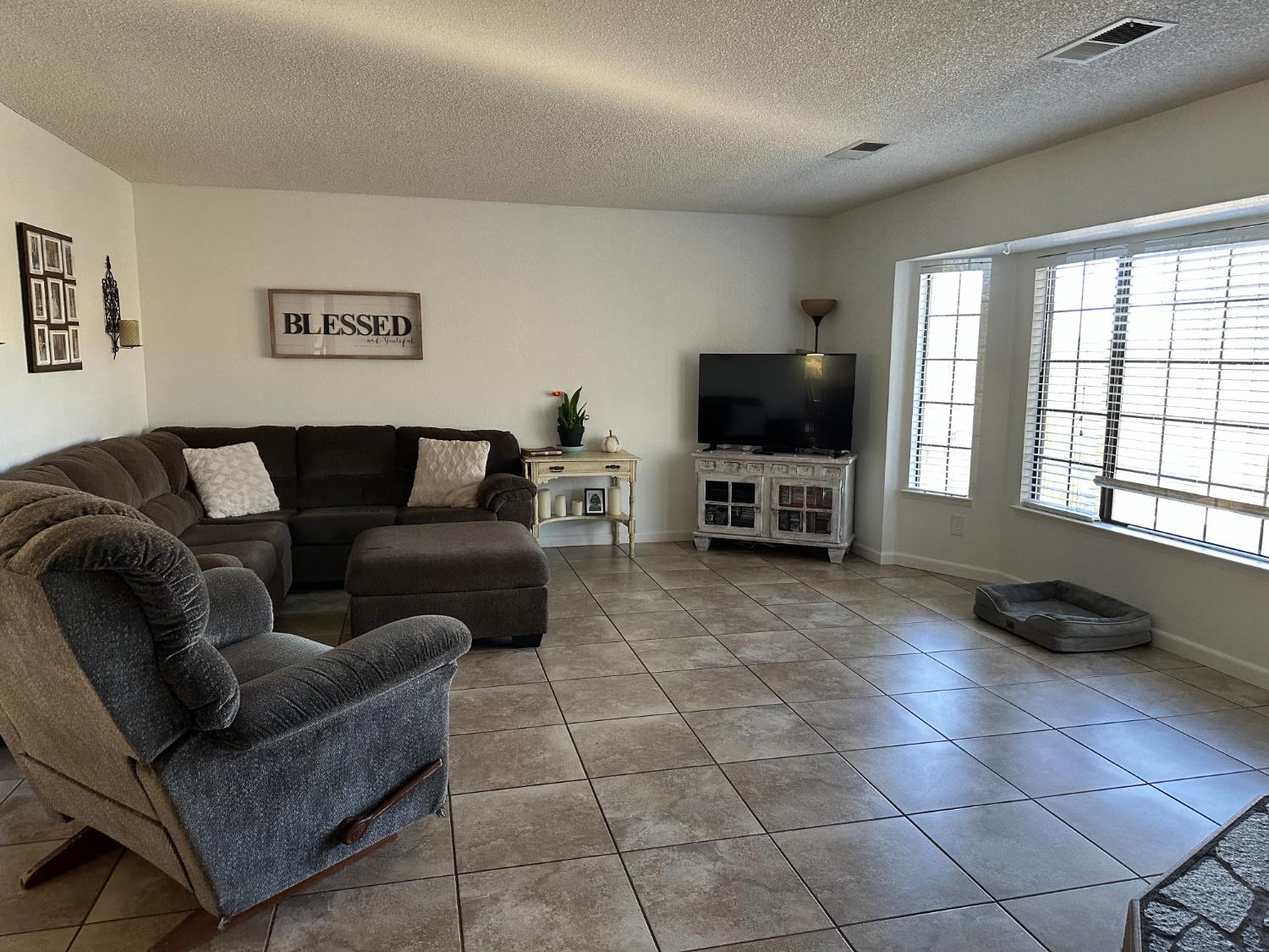 46725 Picayune Creek Road Coarsegold, CA 93614 - Photo 8 of 49 a living room with furniture and a flat screen tv