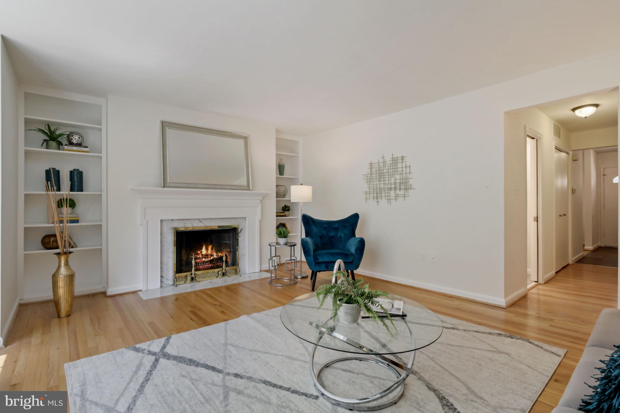 2108 Bucknell Terrace, Unit 39 Silver Spring, MD 20902 - Photo 9 of 27 Living room with fireplace