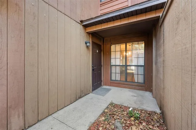 a view of front door