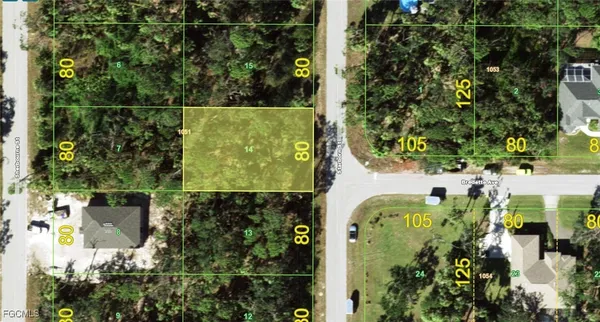 an aerial view of a residential houses