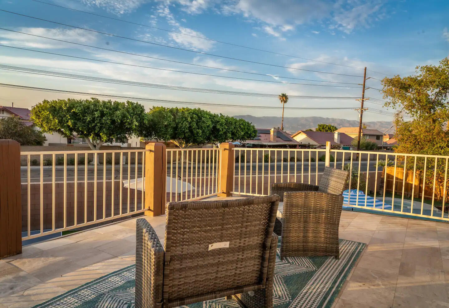 81032 Red Bluff Road Indio, CA 92201 - Photo 12 of 33 a view of a balcony with wooden floor