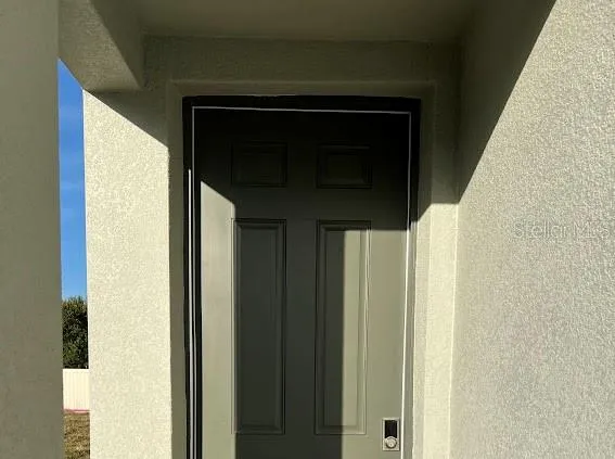 a close view of a fireplace