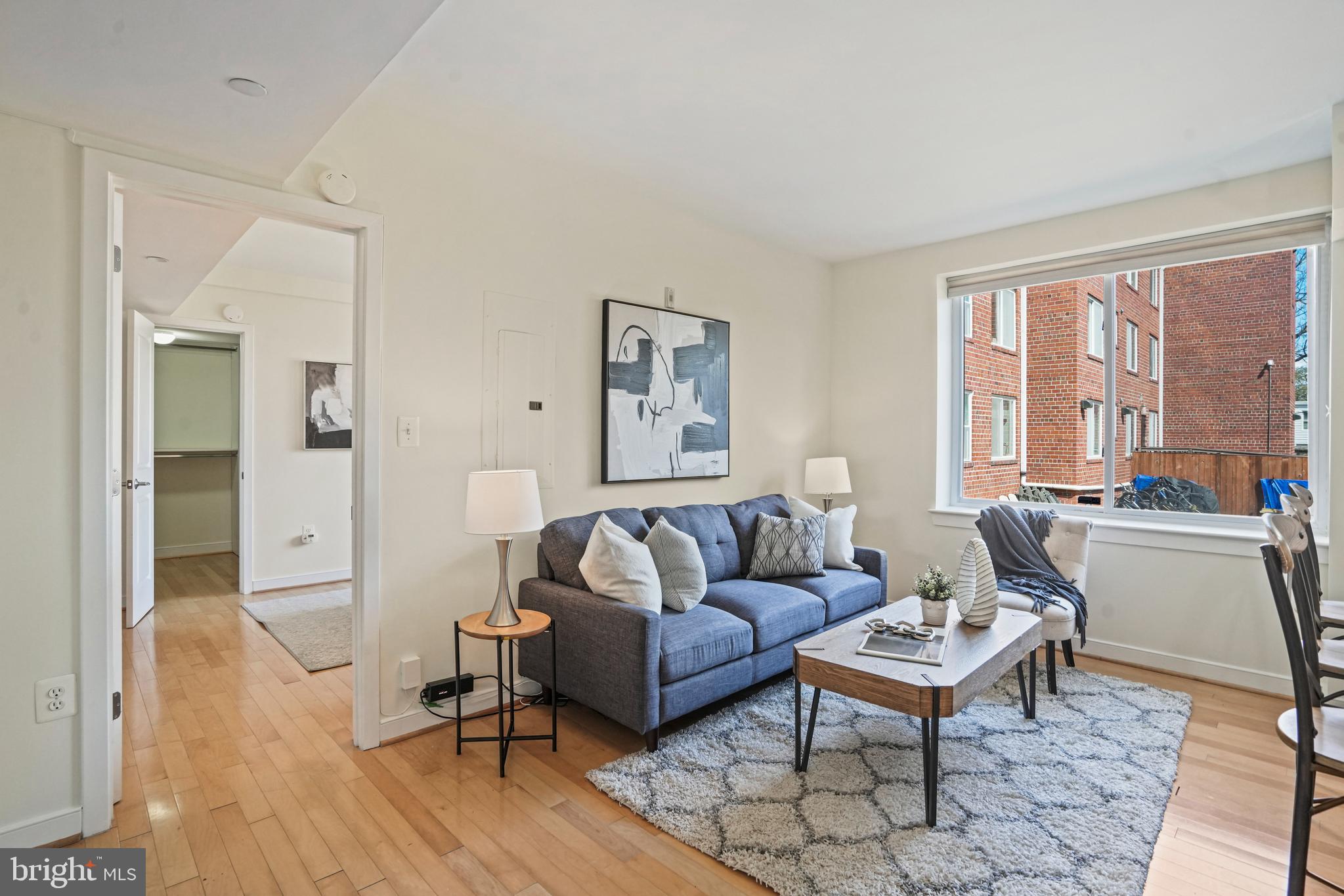 420 16th Street Southeast, Unit 103 Washington, DC 20003 - Photo 2 of 16 a living room with furniture and a large window