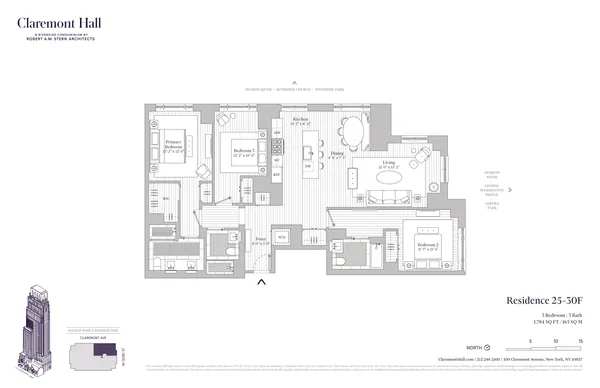 $3,475,000 | 100 Claremont Avenue, Unit 29F | Morningside Heights