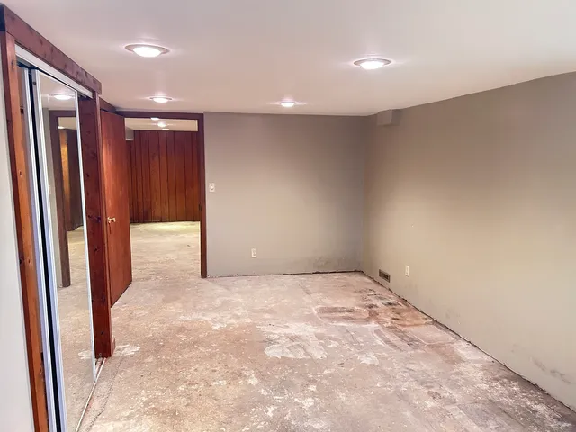 a view of an empty room