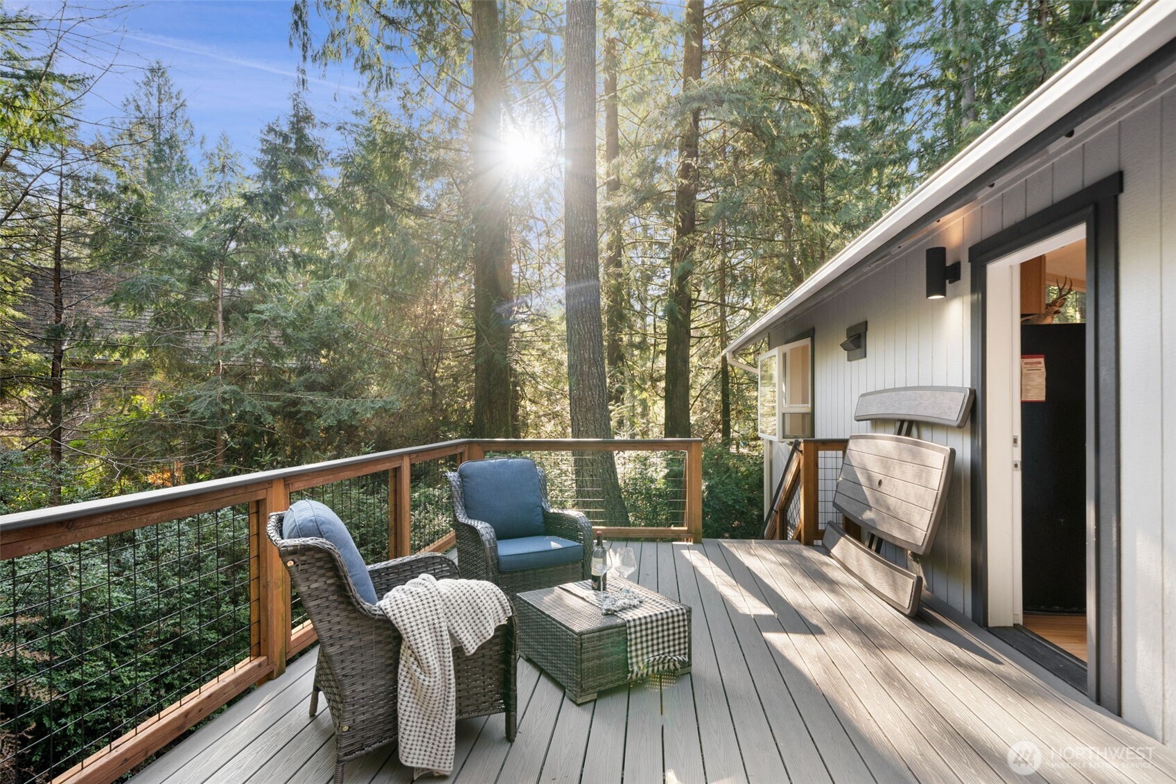 664 East Portage Road Shelton, WA 98584 - Photo 21 of 40 a view of a balcony with furniture