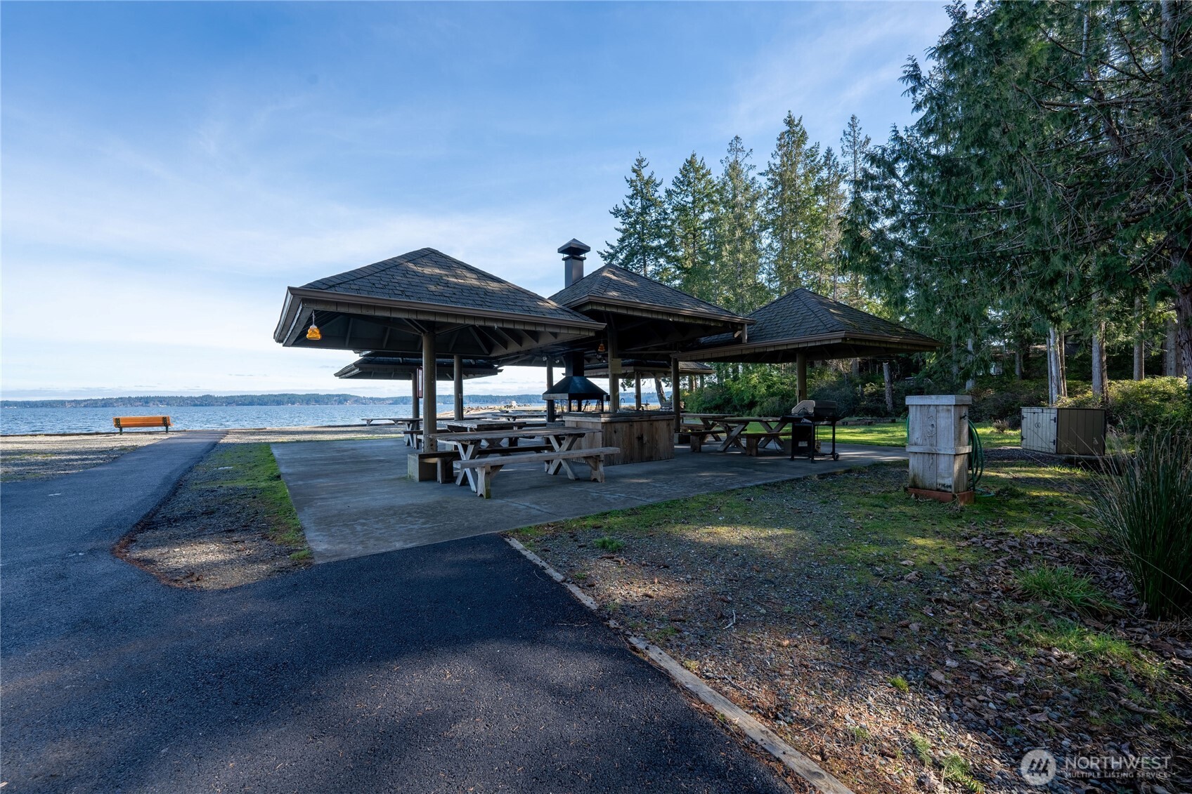 664 East Portage Road Shelton, WA 98584 - Photo 36 of 40 a view of a backyard with sitting area