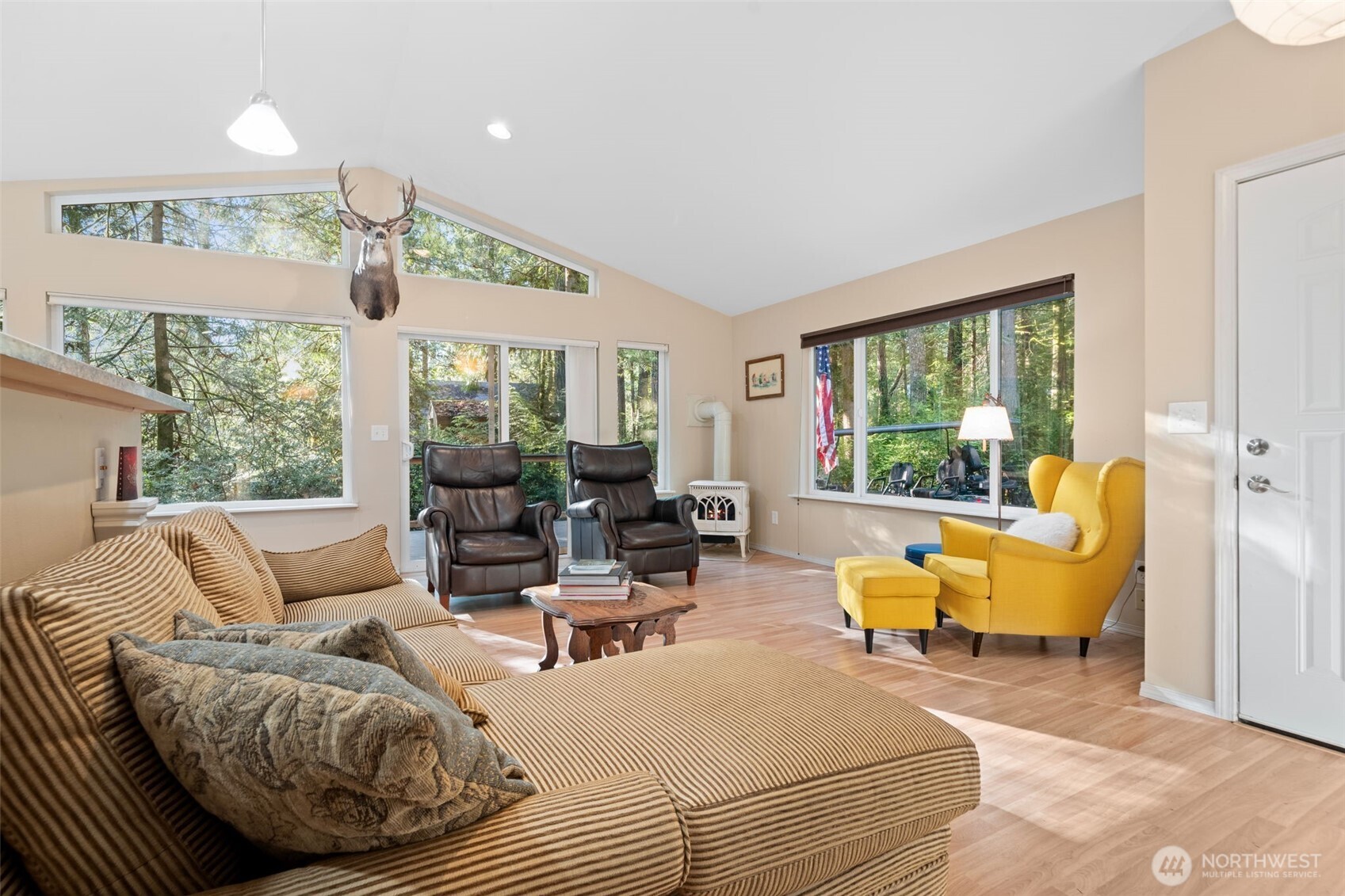 664 East Portage Road Shelton, WA 98584 - Photo 5 of 40 a living room with furniture and a large window