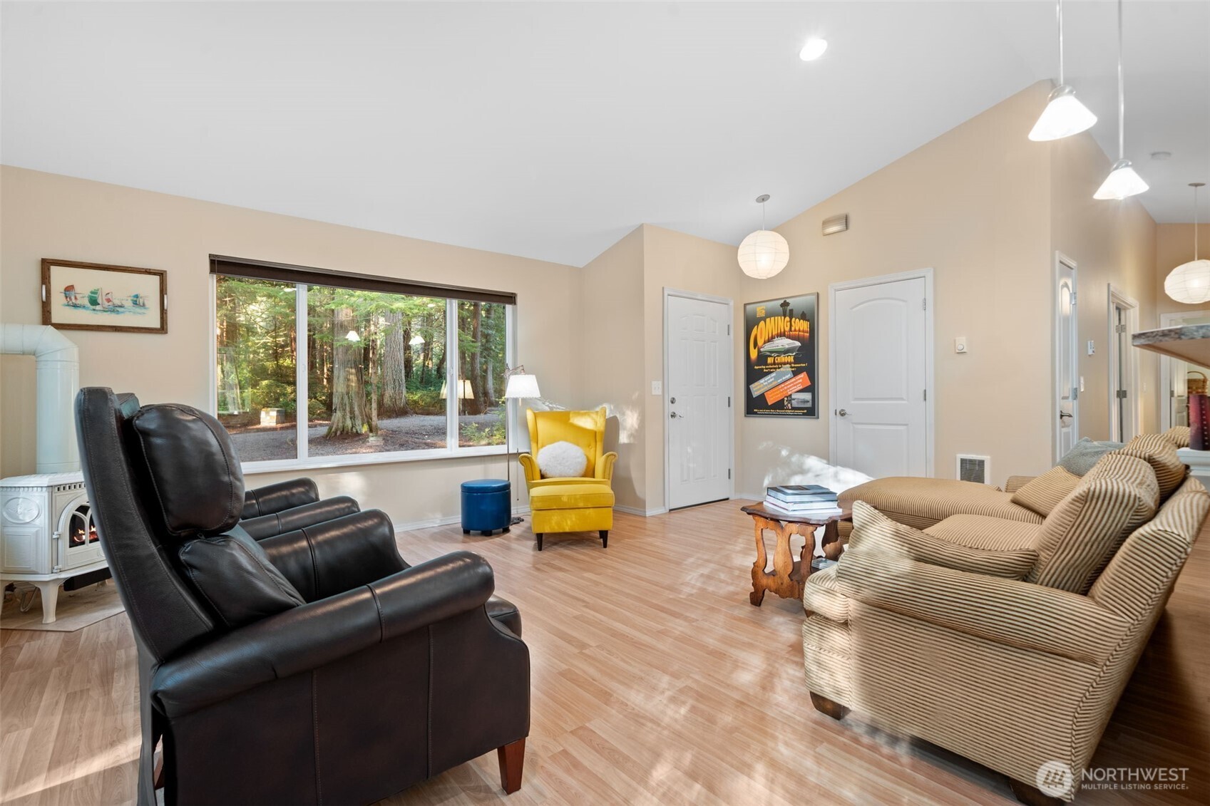 664 East Portage Road Shelton, WA 98584 - Photo 8 of 40 a living room with furniture and a large window