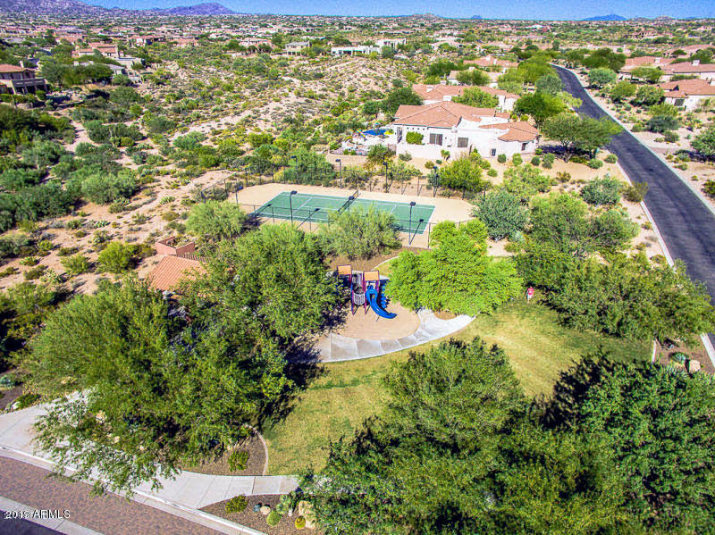 9716 East Lofty Point Road Scottsdale, AZ 85262 - Photo 92 of 95 aerial-tennis-courts