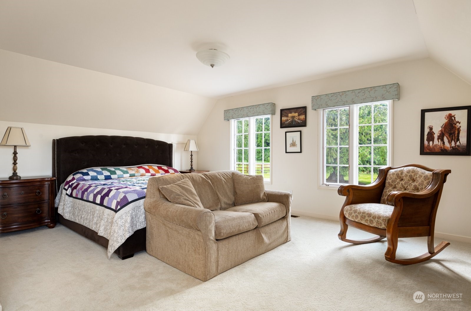 15253 Josh Wilson Road Burlington, WA 98233 - Photo 19 of 40 a bedroom with furniture and a large window
