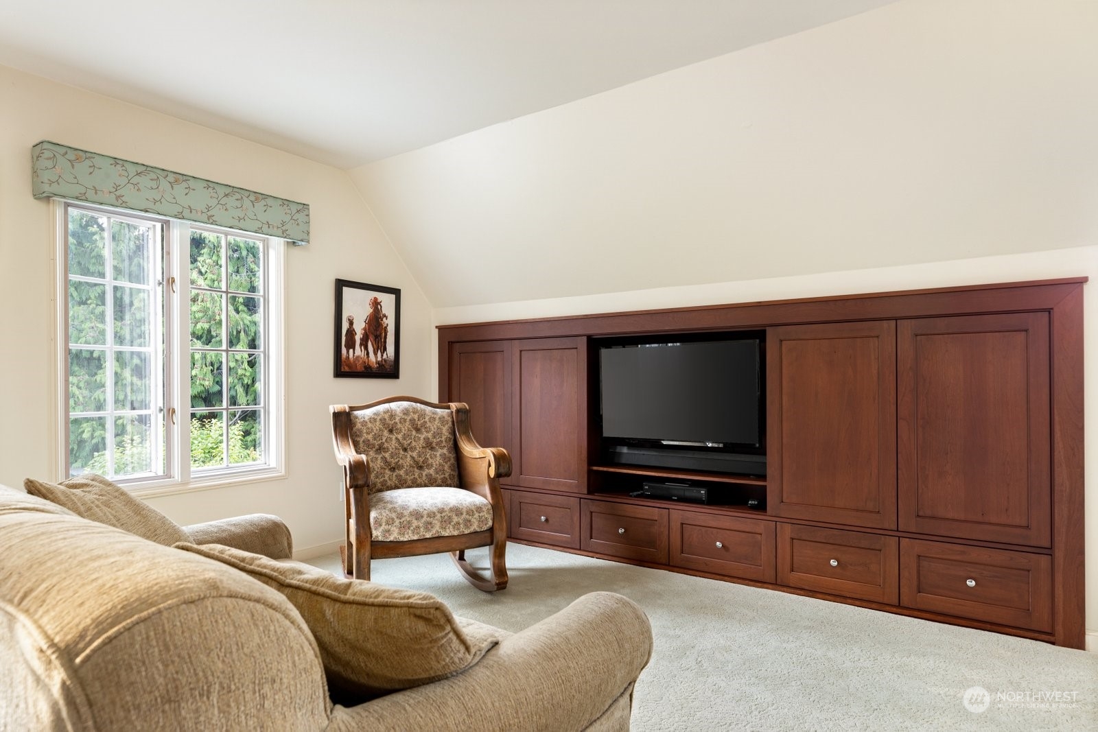 15253 Josh Wilson Road Burlington, WA 98233 - Photo 20 of 40 a living room with furniture and a flat screen tv