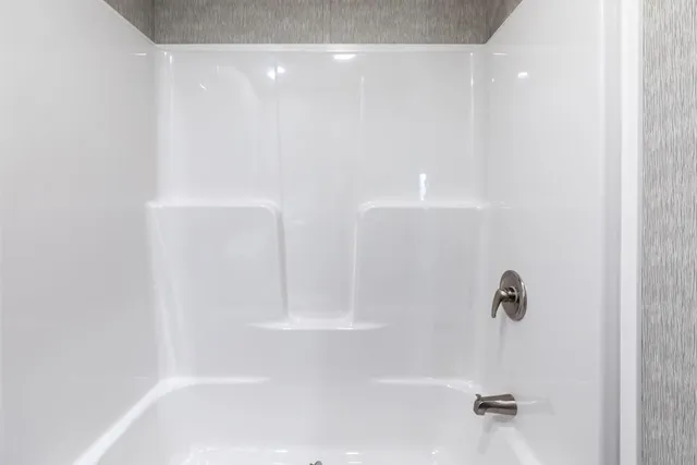 a close up of a bathtub