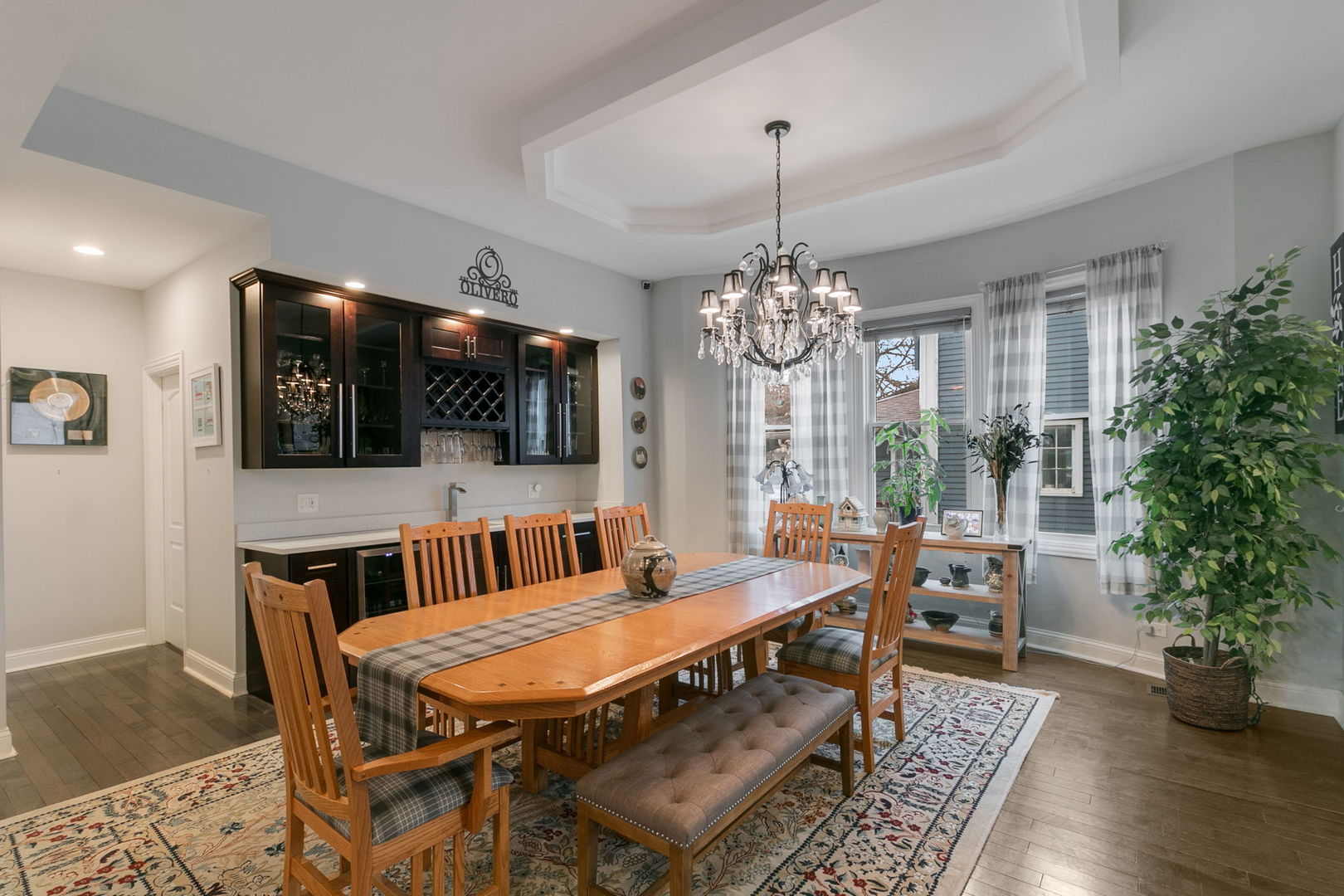 3239 Wesley Avenue Berwyn, IL 60402 - Photo 5 of 10 a view of a dining room with furniture window and wooden floor