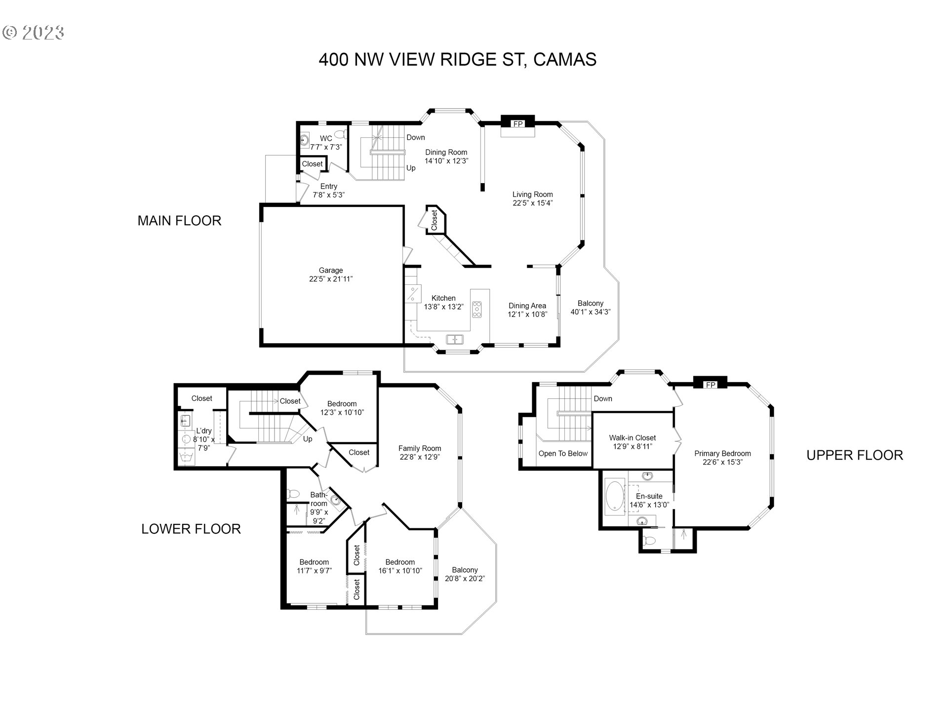 400 Northwest View Ridge Street Camas, WA 98607 - Photo 48 of 48 Floor Plan