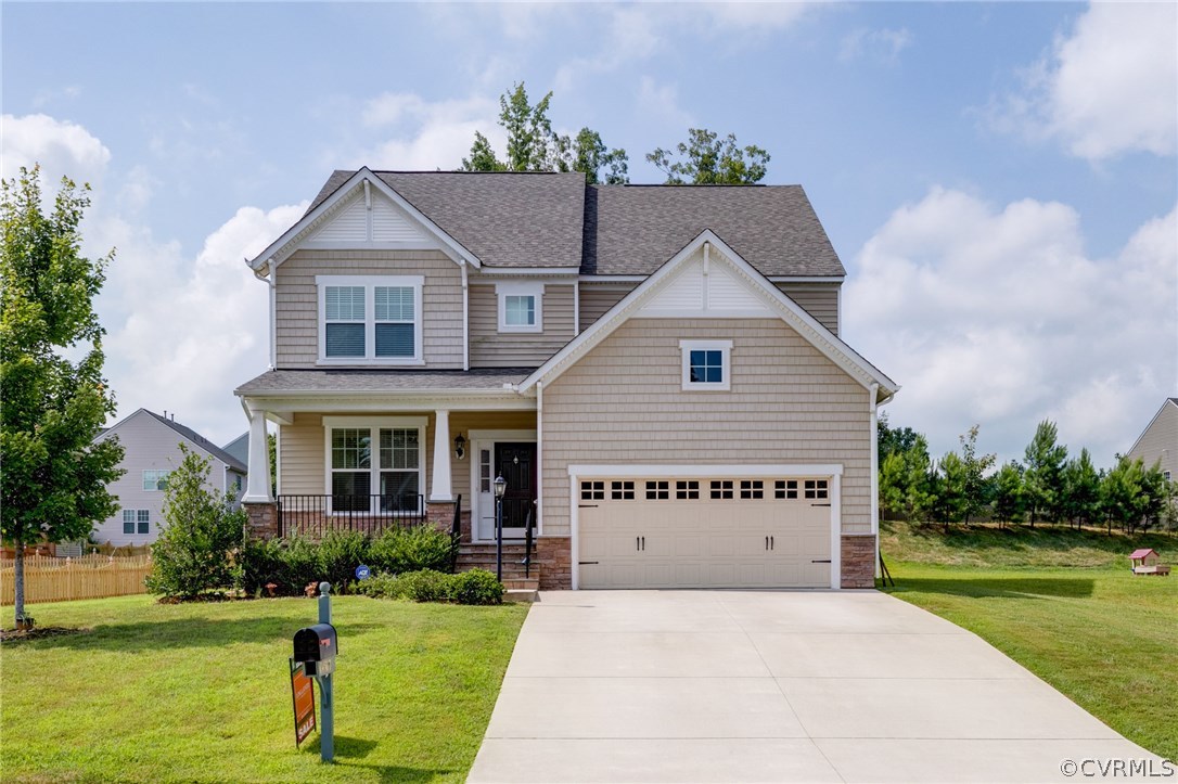 14513 Needham Market Road Midlothian, VA 23112 - Photo 2 of 31 a house view with a garden space