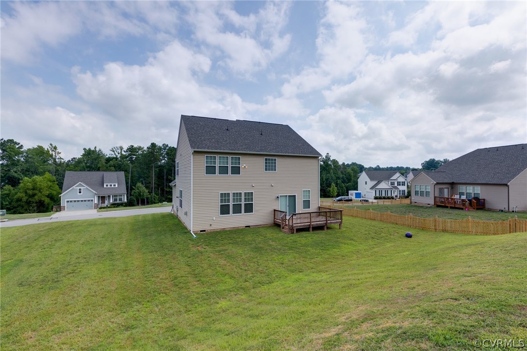 14513 Needham Market Road Midlothian, VA 23112 - Photo 29 of 31 a aerial view of a house with swimming pool and a yard