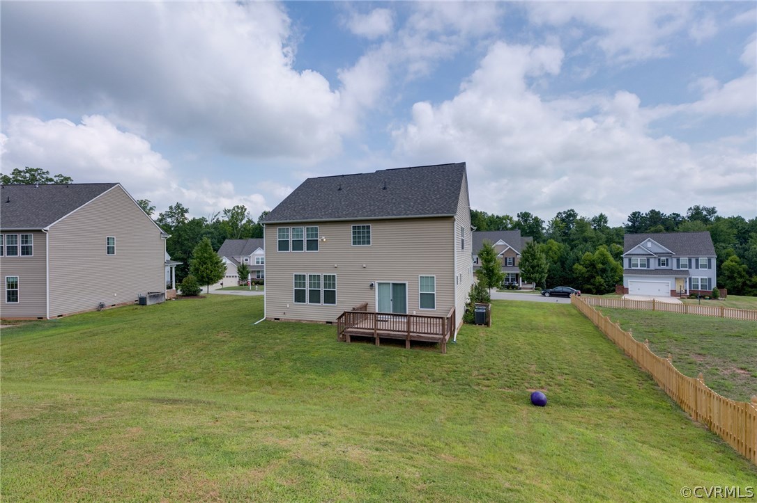 14513 Needham Market Road Midlothian, VA 23112 - Photo 30 of 31 an aerial view of a house with a garden and yard