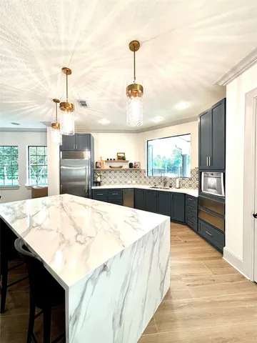 a gym hall with exercise machine