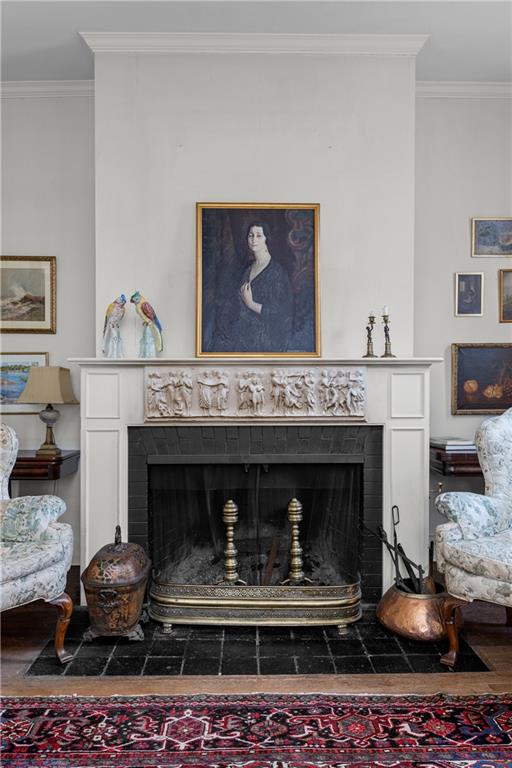 804 Persimmon Road Sewickley, PA 15143 - Photo 7 of 43 a living room with furniture and a fireplace