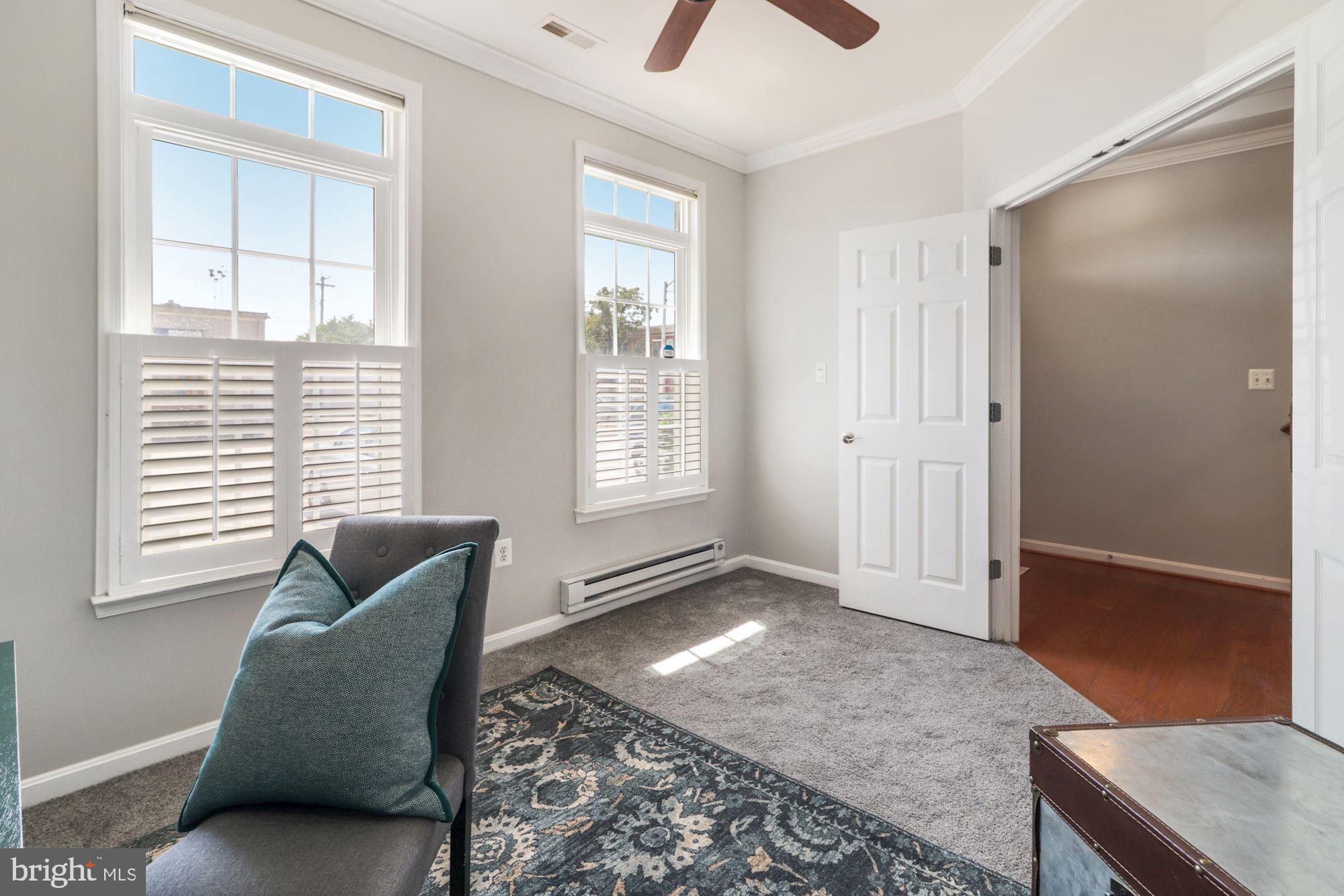 1334 Decatur Street Baltimore, MD 21230 - Photo 11 of 83 French Doors Lead to Foyer where Bathroom, Coat Cl