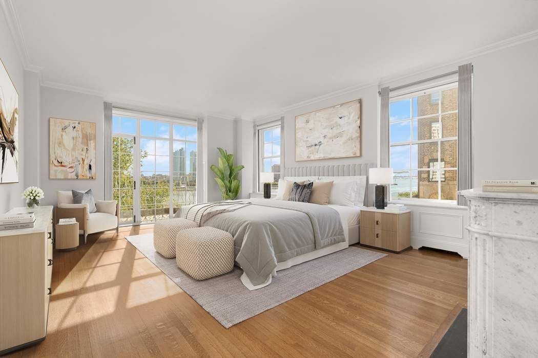 435 East 52nd Street, Unit 3A Manhattan, NY 10022 - Photo 7 of 35 a spacious bedroom with a large bed and a large window