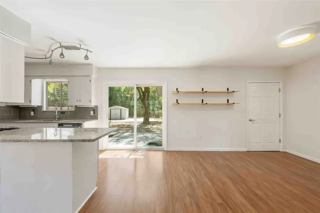 wooden floor in an empty room