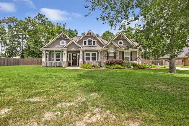 a hallway with a book shelf