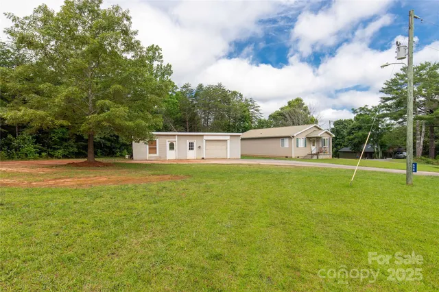 a view of a house with a swimming pool