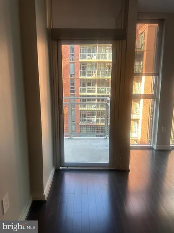 a balcony with city view