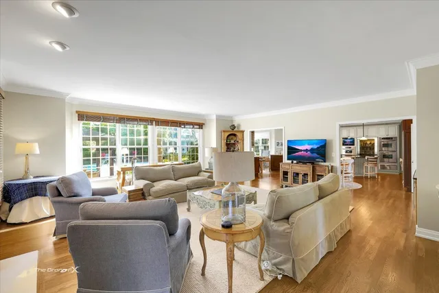 a living room with granite countertop furniture and a window