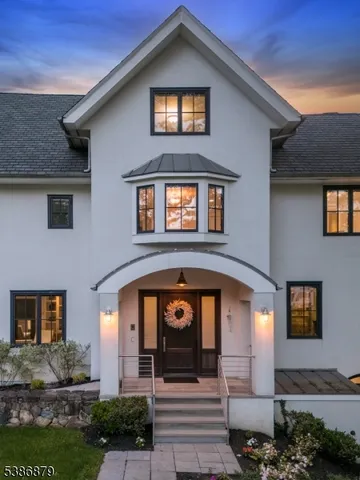 a front view of a house