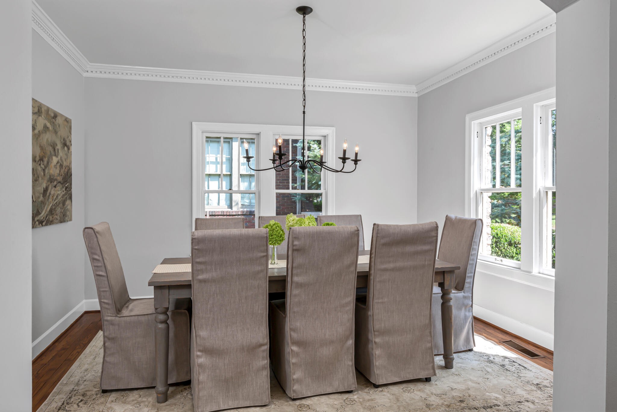 225 Cherokee Road Nashville, TN 37205 - Photo 8 of 47 a view of a dining room with furniture window and outside view