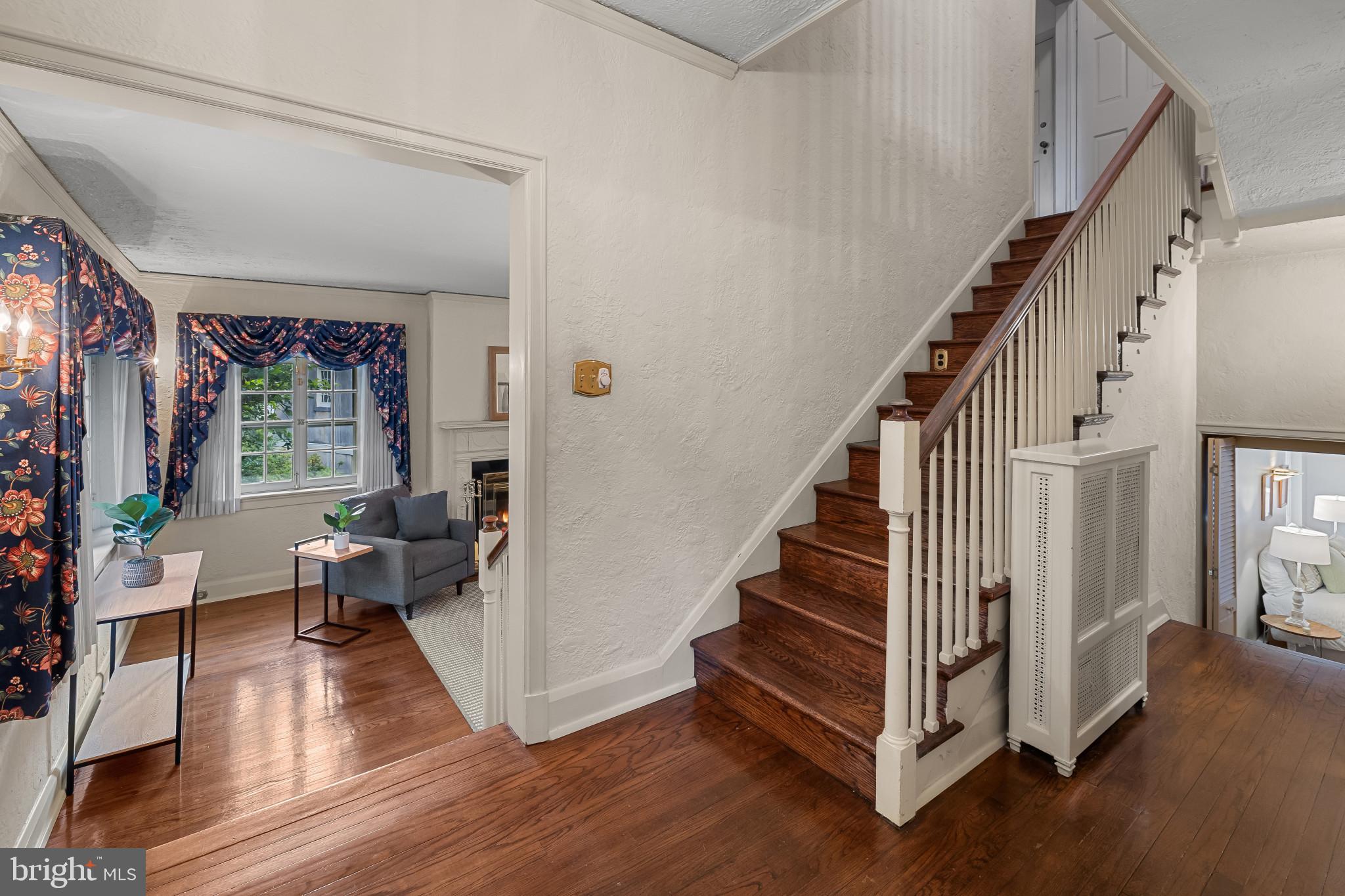 302 Tunbridge Road Baltimore, MD 21212 - Photo 5 of 77 a view of entryway and hall with wooden floor