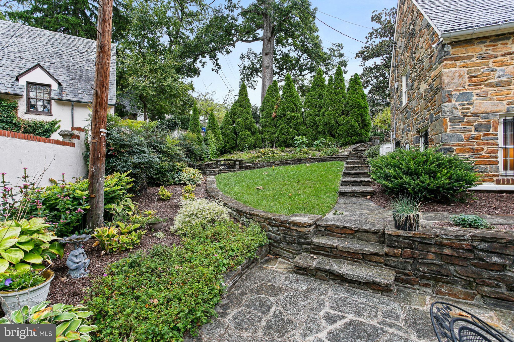 302 Tunbridge Road Baltimore, MD 21212 - Photo 55 of 77 Lush garden retreat with stone pathways.