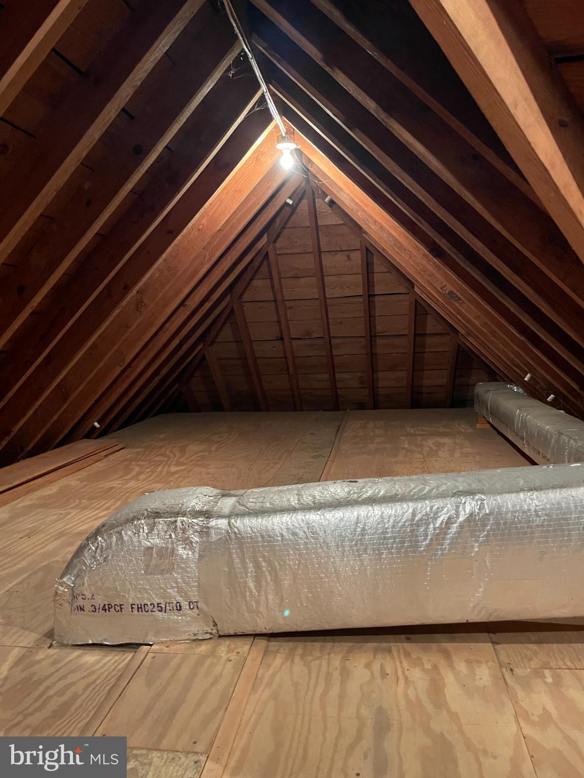 302 Tunbridge Road Baltimore, MD 21212 - Photo 61 of 77 Spacious attic with exposed beams and light.