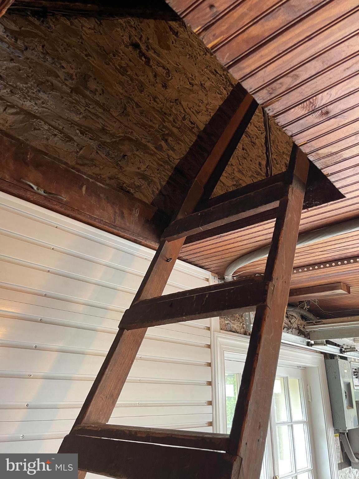 302 Tunbridge Road Baltimore, MD 21212 - Photo 63 of 77 Garage ladder to additional attic storage.