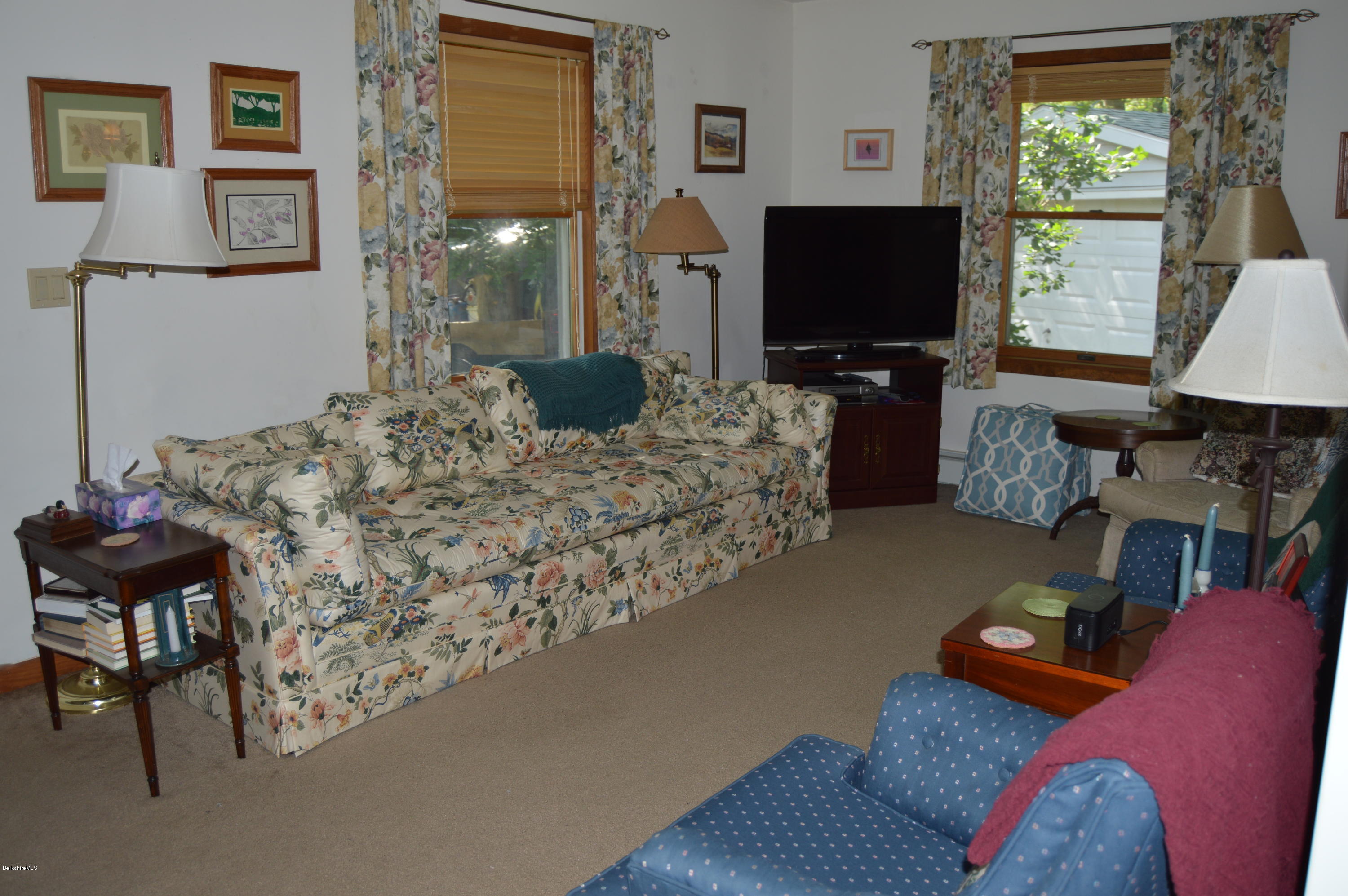 2965 Hancock Road Hancock, MA 01267 - Photo 13 of 33 a living room with furniture and a flat screen tv