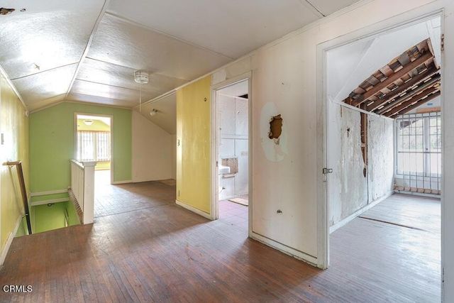 en empty room with windows