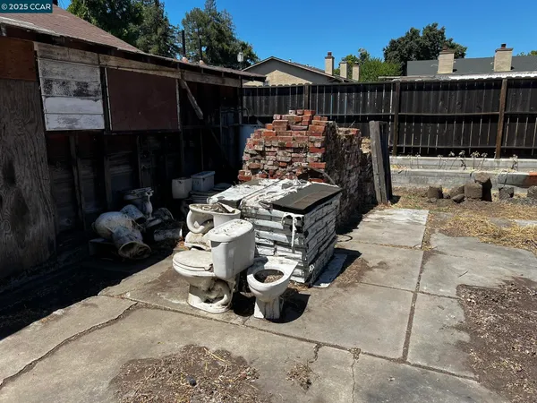 a view of outdoor seating space