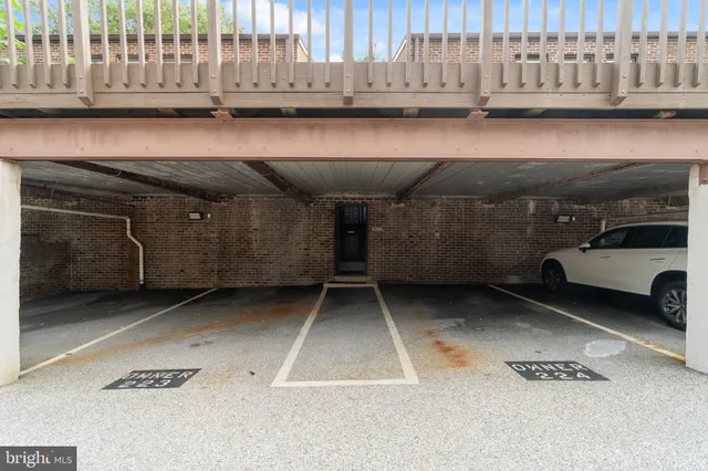 a view of a car garage