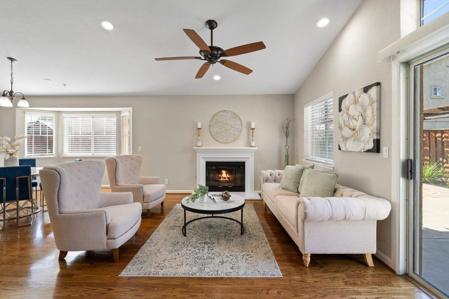 1363 Rincon Avenue Livermore, CA 94551 - Photo 25 of 65 a living room with furniture and a fireplace