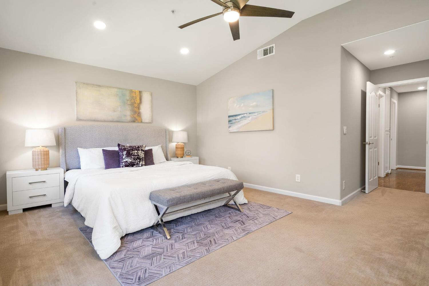 1363 Rincon Avenue Livermore, CA 94551 - Photo 33 of 65 a bedroom with a bed and a painting on the wall